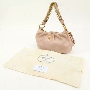 ✨💎PRADA💎✨Metallic Suede Hobo w/ Braided Strap w/ COA and Dustbag